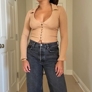 Reformation gellar knit top